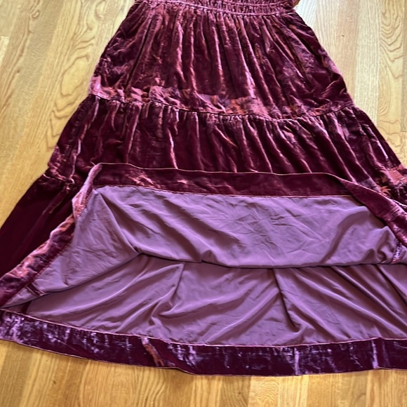 Anthropologie The Somerset Maxi Dress: Velvet Edition Red Size XL NWT - Picture 9 of 10